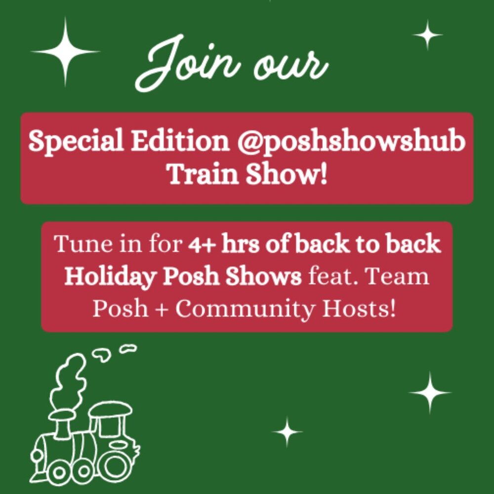 You’re Invited! Posh Shows Hub Holiday Train Show: Thursday, 12/12!